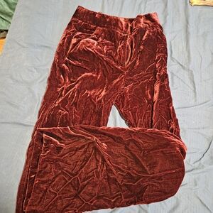 Veronica Beard Burgundy Velvet Trousers